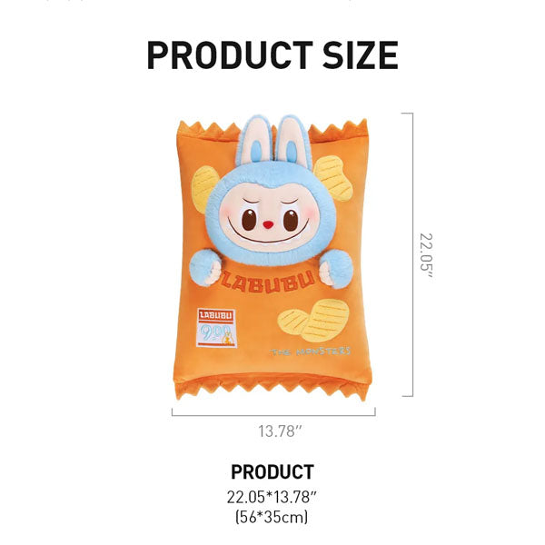 Pop Mart x THE MONSTERS: Wacky Mart Labubu Chips Giant 22" Plush Doll Pillow (1pc)