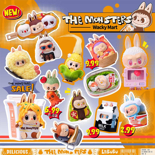 Pop Mart x THE MONSTERS: Wacky Mart Series Figurine Blind Box (1pc)