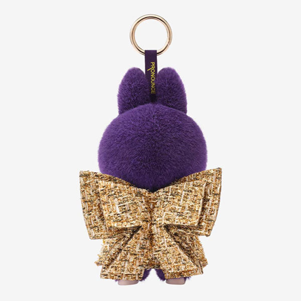 Pop Mart x THE MONSTERS: Labubu Wearing PRONOUNCE Fashion Label "Wings Of Fortune" Plush Doll Pendant (1pc)