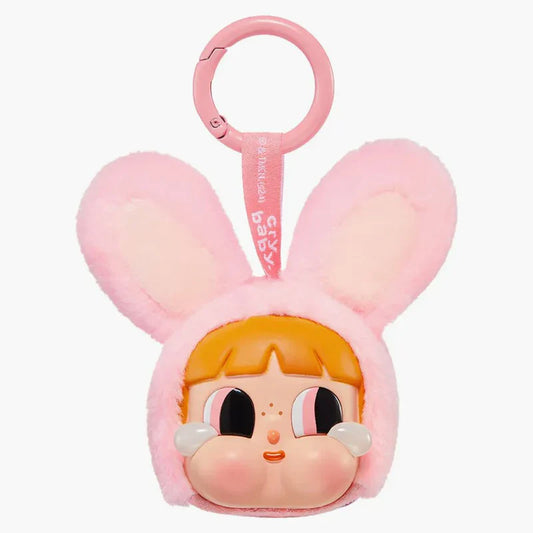 POPMART CRYBABY x POWERPUFF GIRLS SERIES BUNNY BLOSSOM VINYL FACE PLUSH