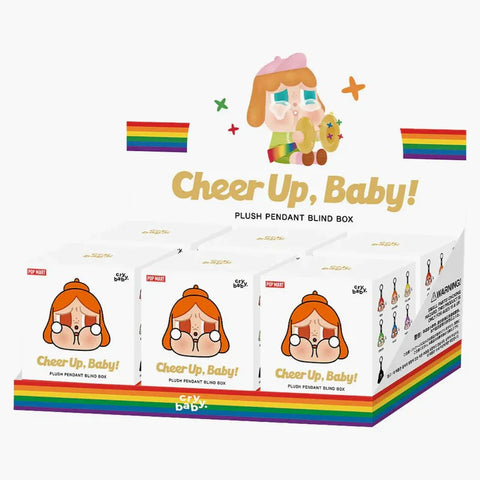 Pop Mart Crybaby Rallegrati, piccola! Serie Case sigillata a sospensione peluche (6 Blind Box)