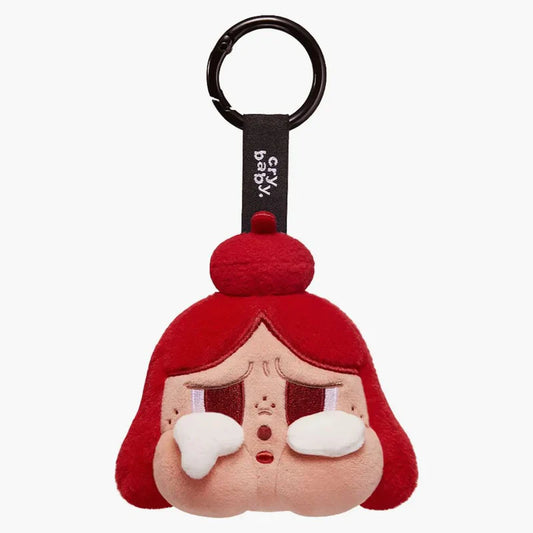 POPMART CRYBABY CHEER UP BABY SERIES PLUSH PENDANT RED