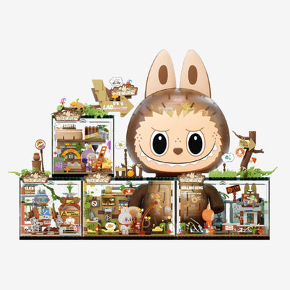 Pop Mart x THE MONSTERS: Labubu Forest Secret Base Tree House Building Block Set - Playful Home (497pc)