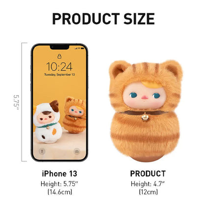 Pop Mart x PUCKY: Roly-Poly Kitty Series Vinyl Plush Blind Box (1pc)