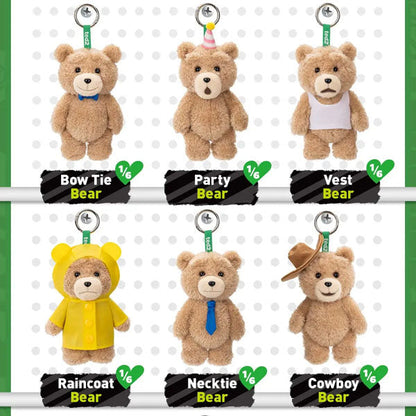 Pop Mart x Ted 2: Teddy Bear Action Series Posable Plush Keychain Blind Box (1pc)